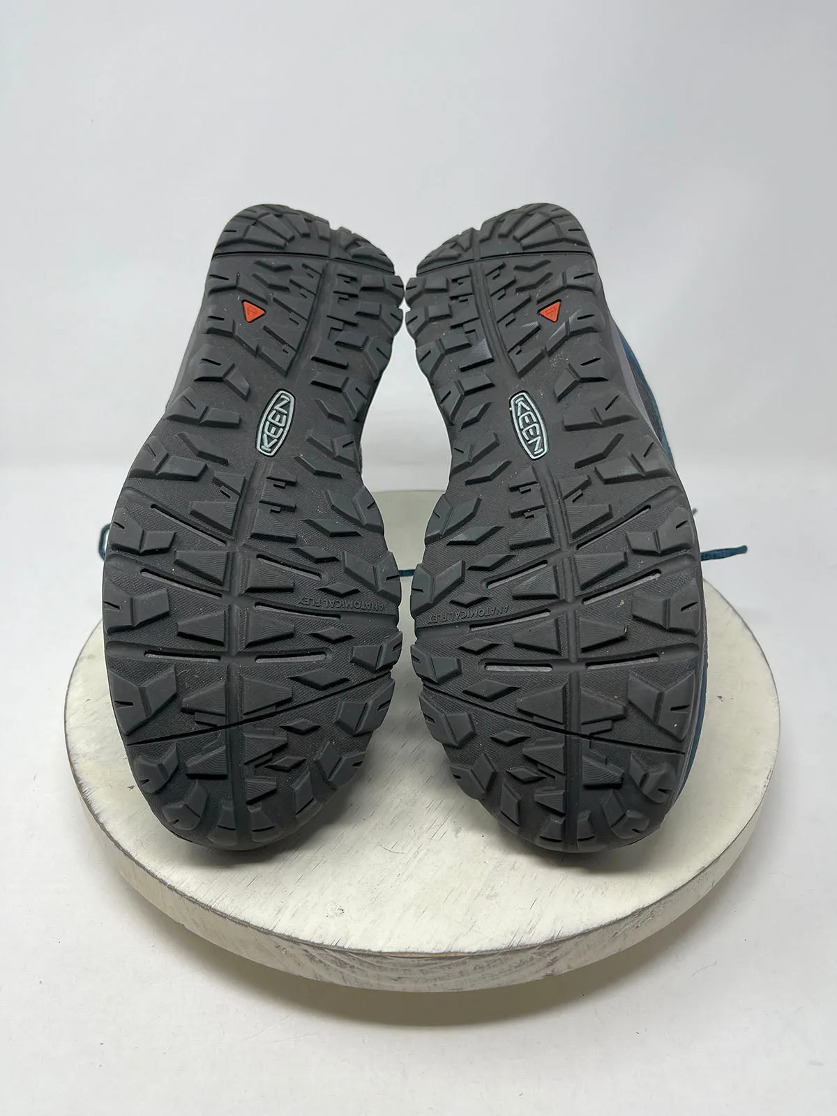 Keen Größe 10 Blaue & Graue Mesh-Wanderstiefel