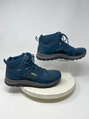 Keen Größe 10 Blaue & Graue Mesh-Wanderstiefel