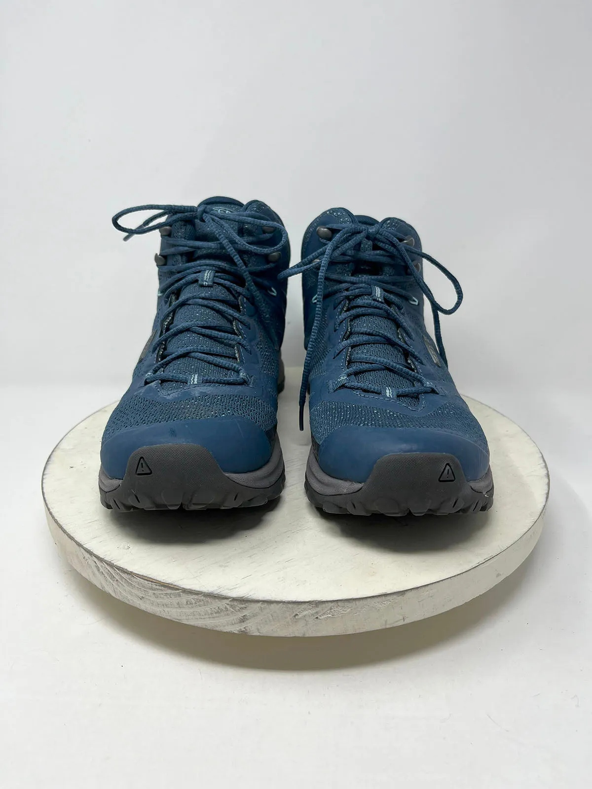 Keen Größe 10 Blaue & Graue Mesh-Wanderstiefel