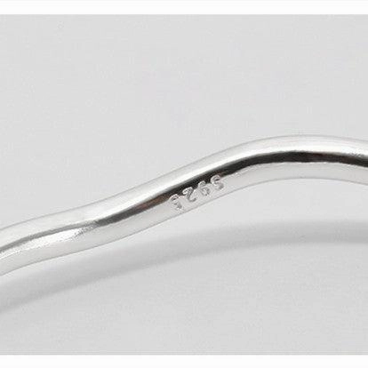 Knotted Heart Wave S925 Sterling Silver Bracelet