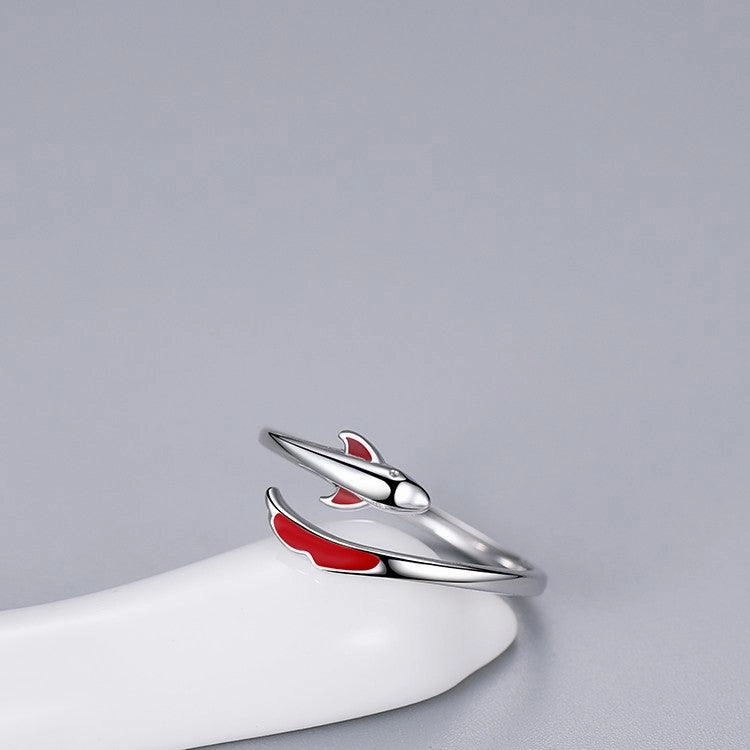 Koi Carp Women's Sterling Silver Plain Ring Niche
