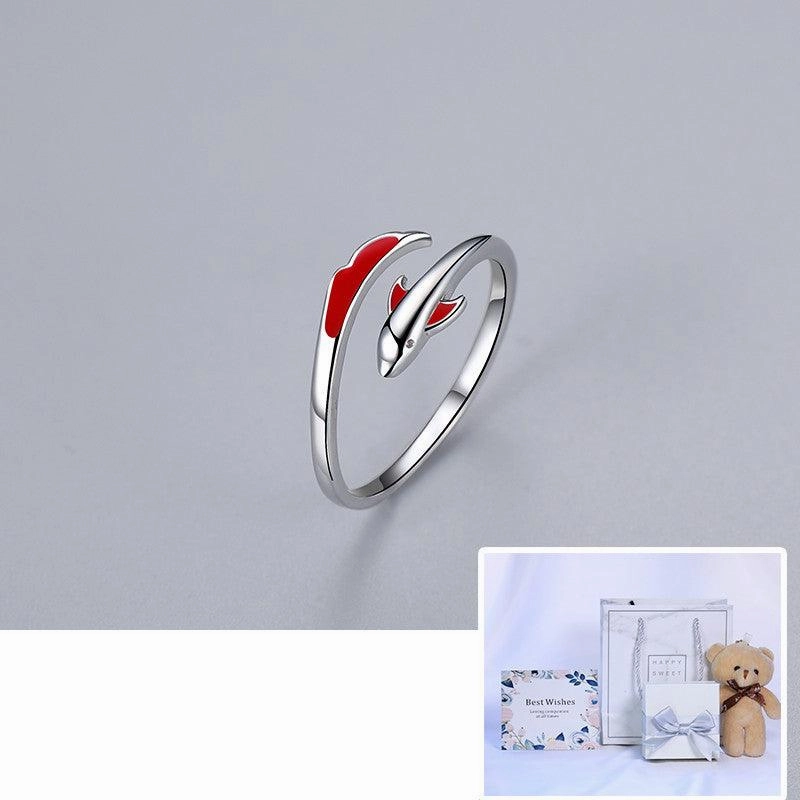 Koi Carp Women's Sterling Silver Plain Ring Niche