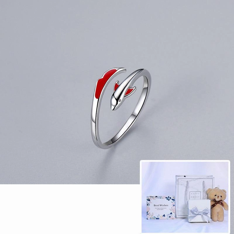 Koi Carp Women's Sterling Silver Plain Ring Niche