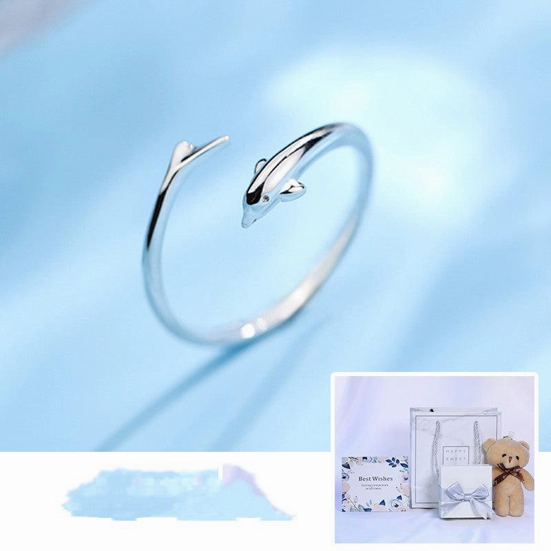 Koi Carp Women's Sterling Silver Plain Ring Niche