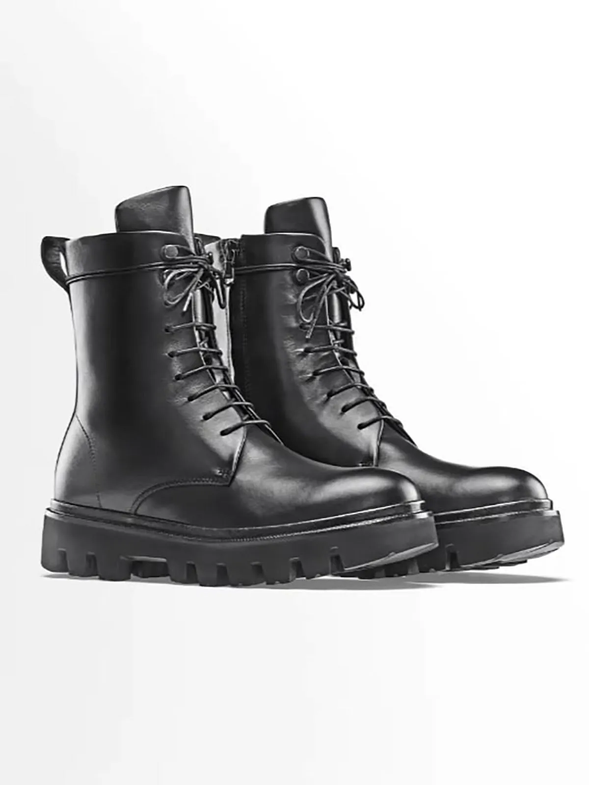 Koio Größe 10 (40) Schwarze Kampfstiefel