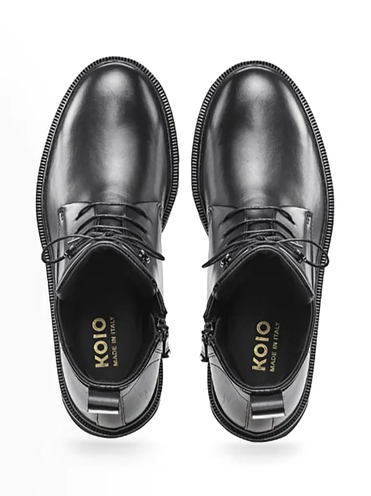 Koio Größe 10 (40) Schwarze Kampfstiefel