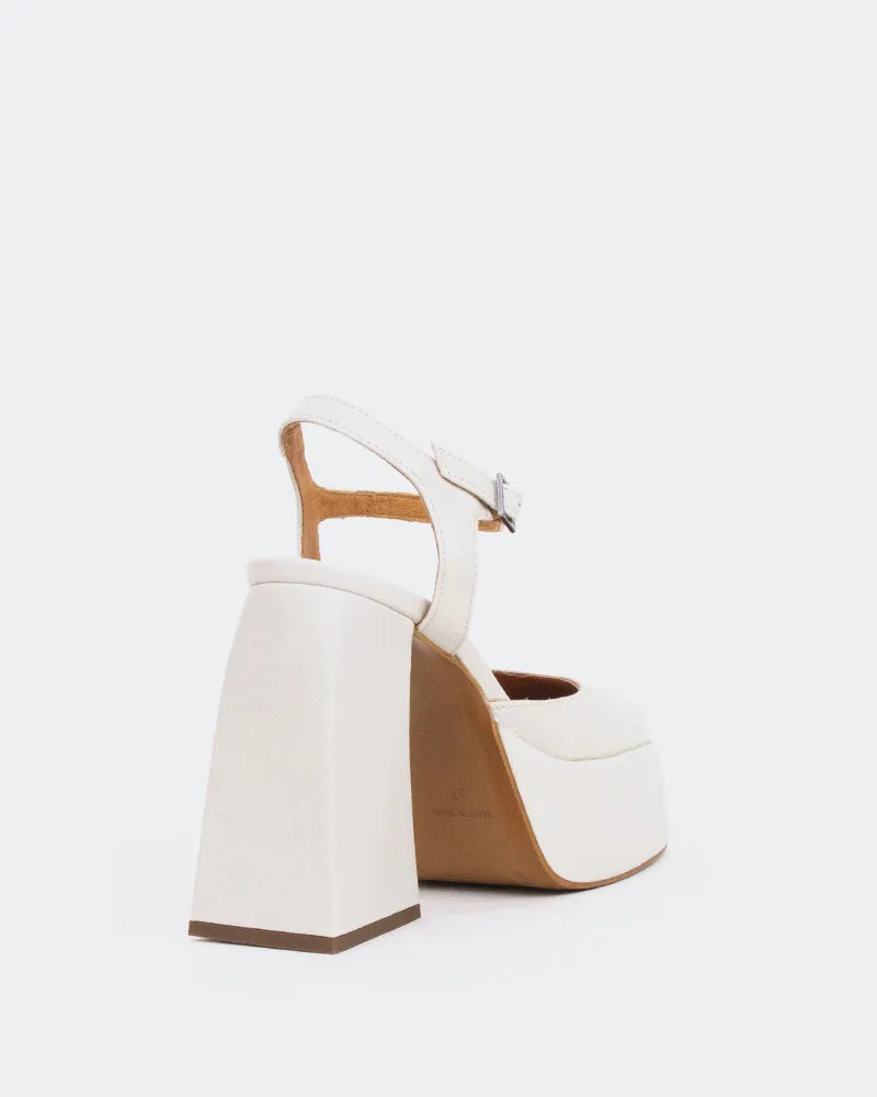 Kotter, Off White Leder/Gebleichtes Weißes Leder