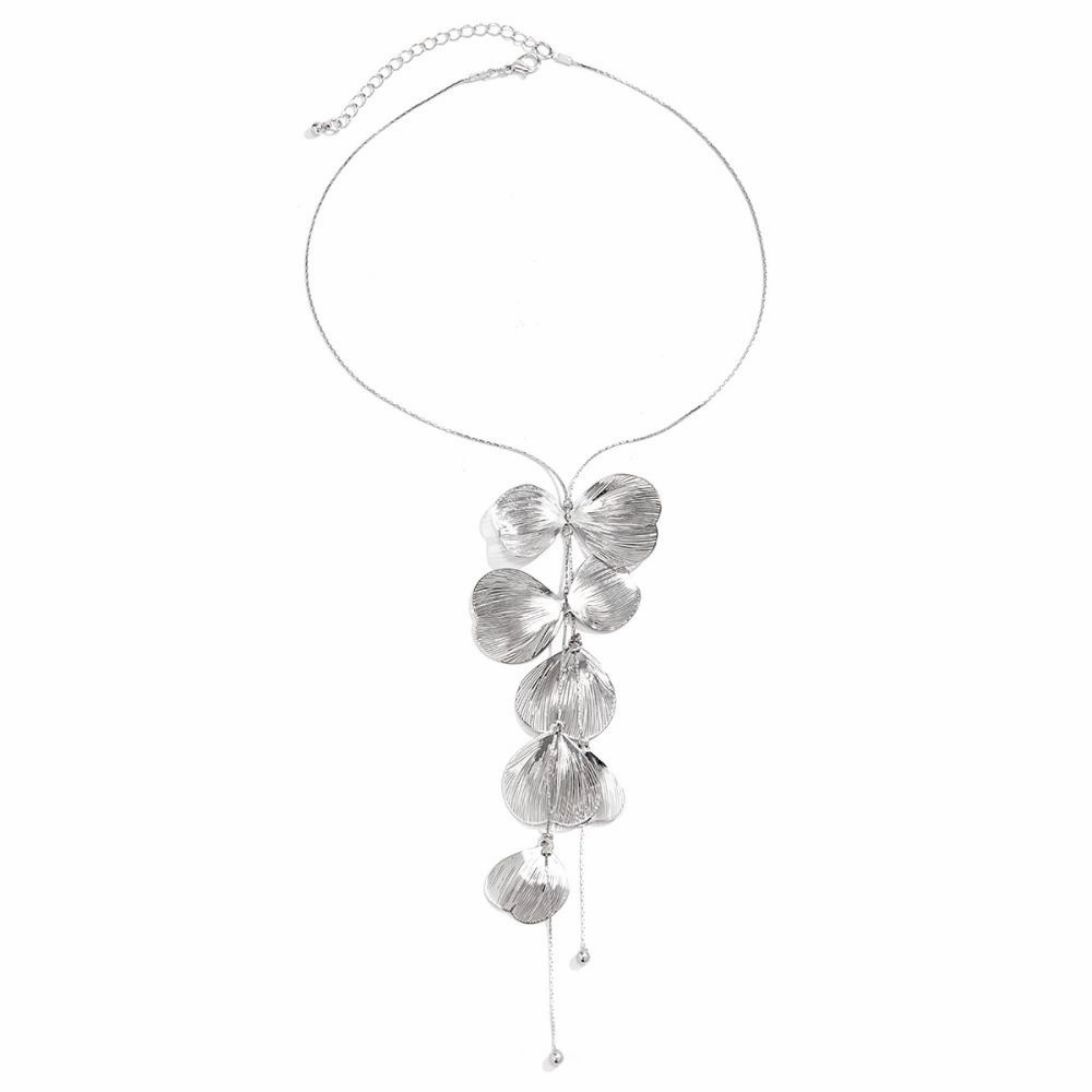 Kpop Flower Petal Pendant Choker Necklace