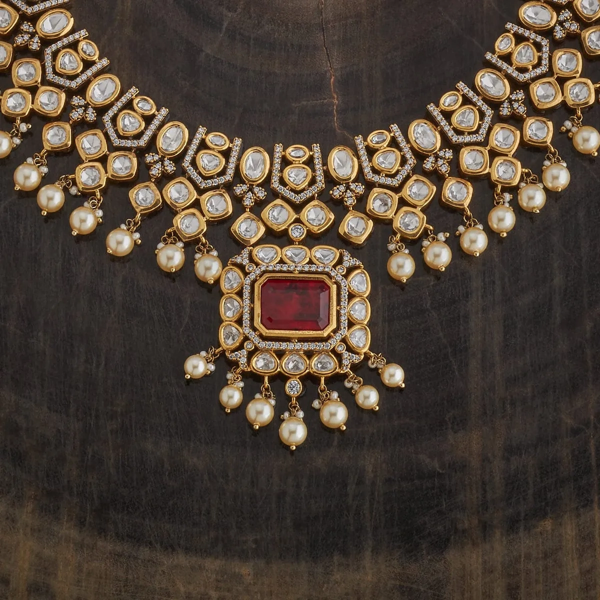 Kundan Necklace 174053