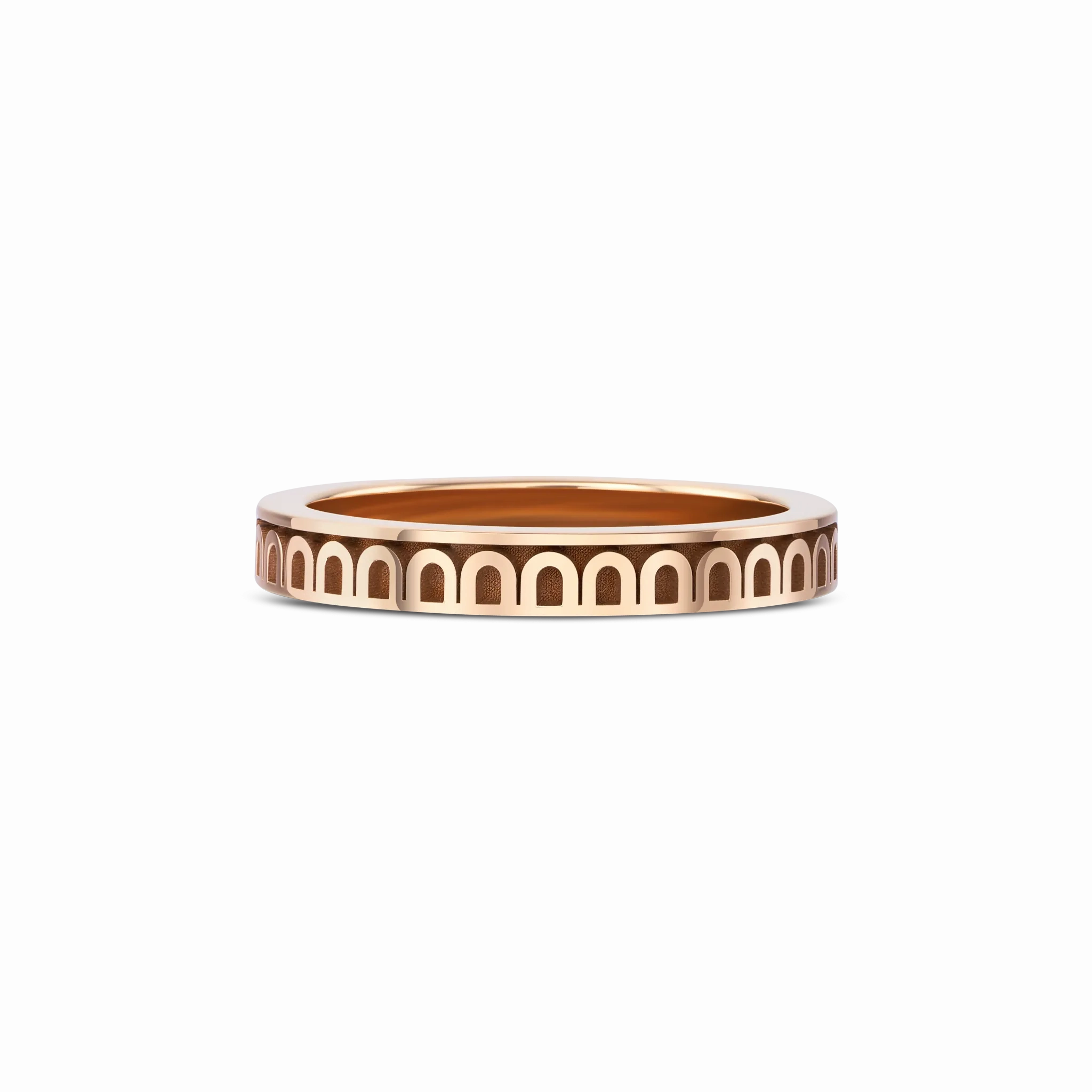 L'Arc de DAVIDOR Ring PM, 18k Rose Gold with Satin Finish