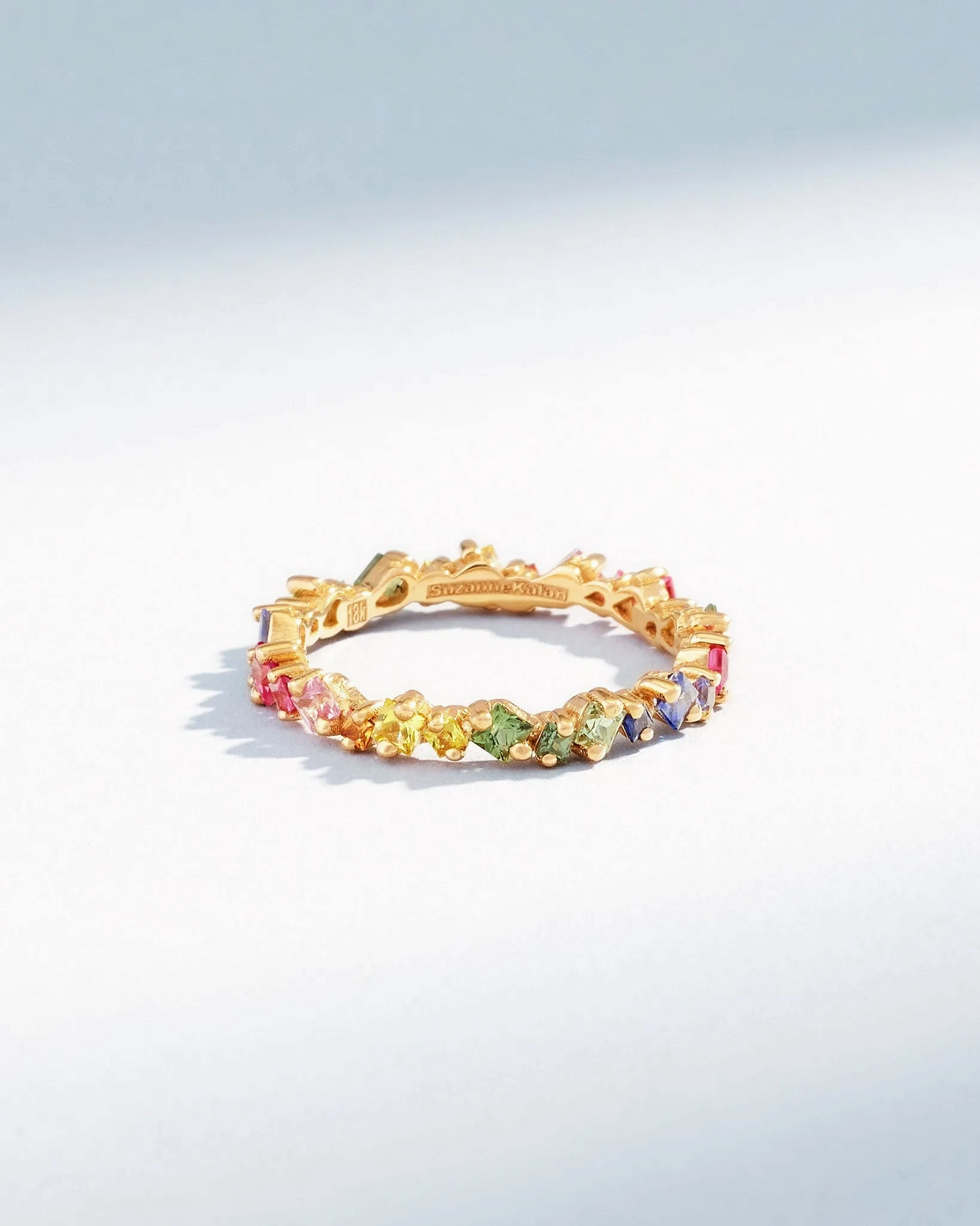 La Fantaisie Cosmic Rainbow Sapphire Eternity Band