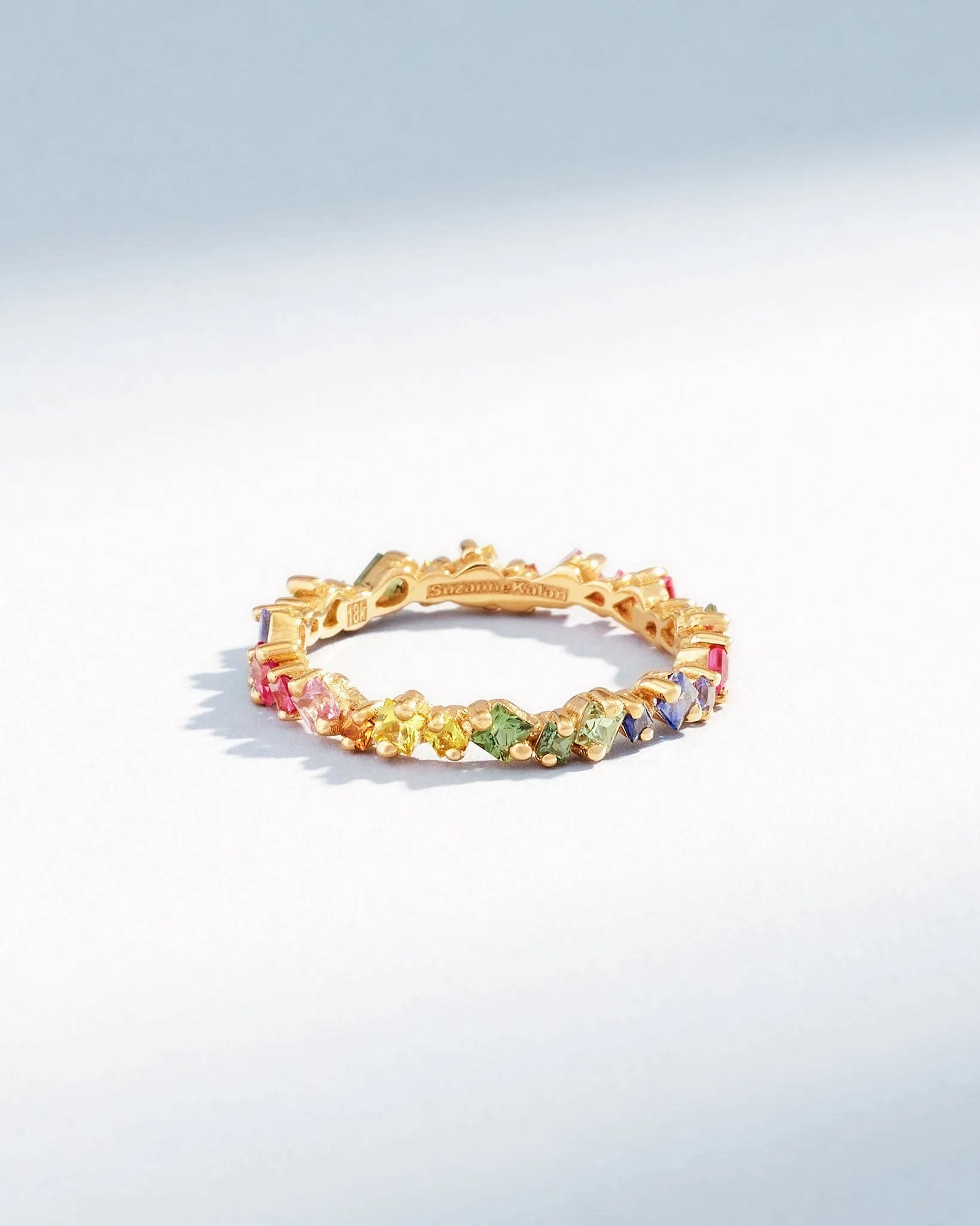 La Fantaisie Cosmic Rainbow Sapphire Eternity Band