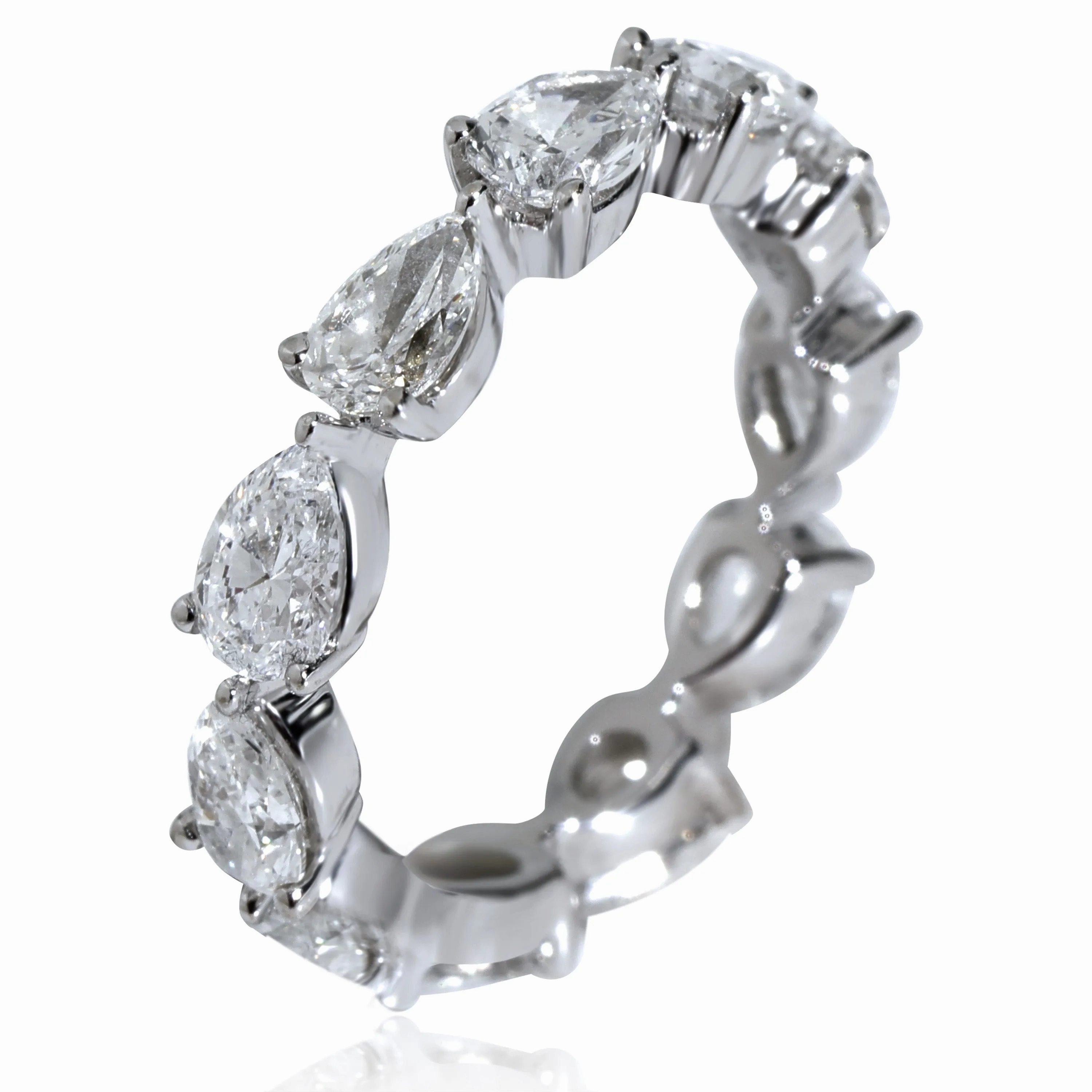 Lab-Grown Diamond Wedding Band in 14K White Gold 3.96 CTW