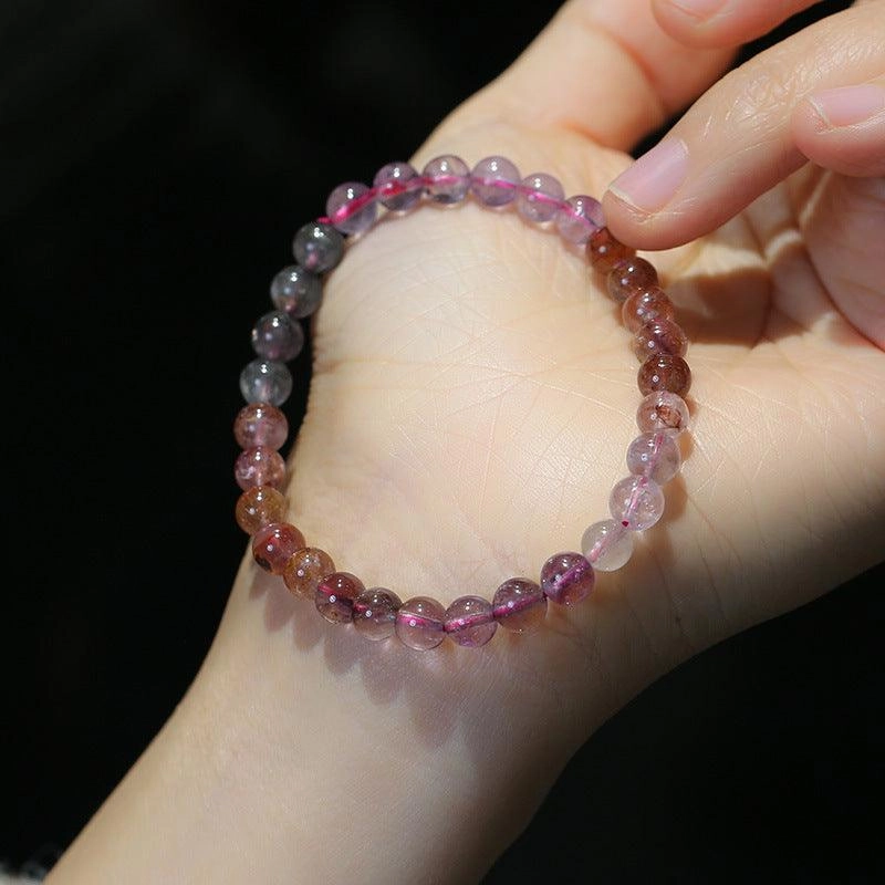 Ladies Fashion Crystal Bead Single Loop Bracelet 