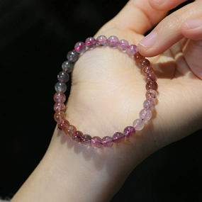 Ladies Fashion Crystal Bead Single Loop Bracelet 