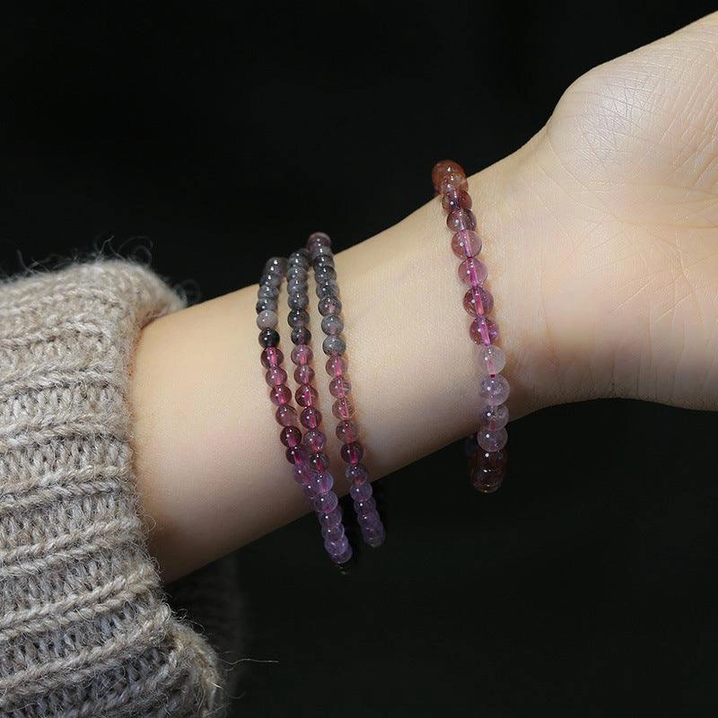 Ladies Fashion Crystal Bead Single Loop Bracelet