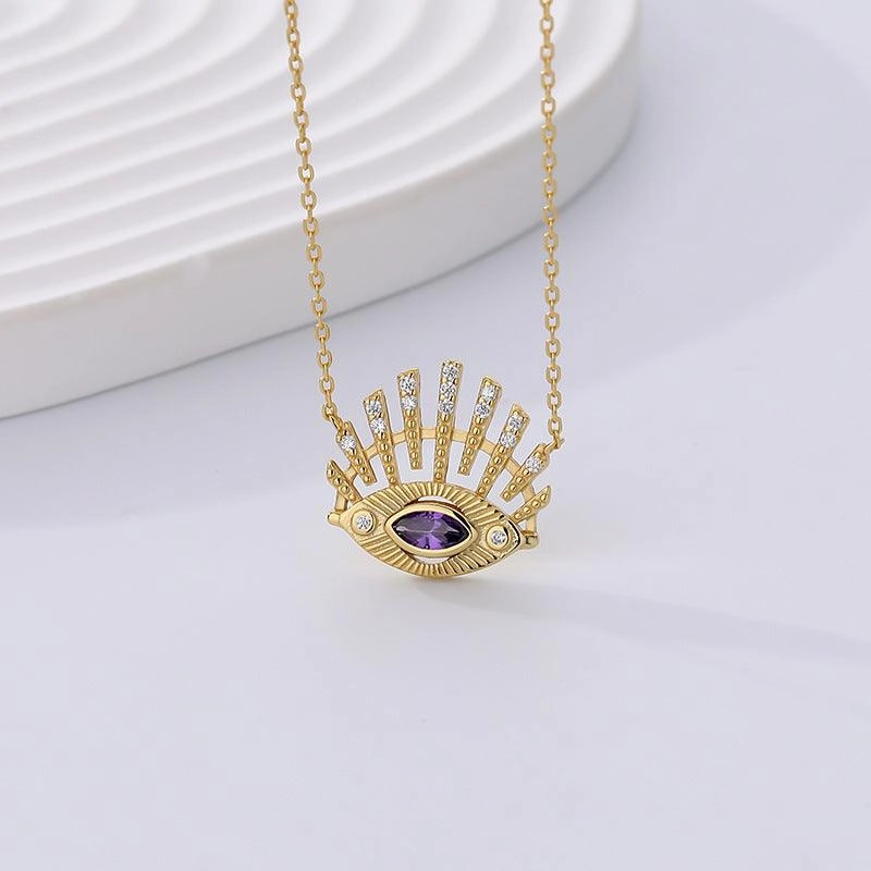 Lady Devil's Eye Zircon Necklace