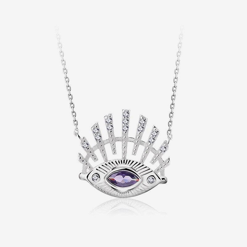 Lady Devil's Eye Zircon Necklace