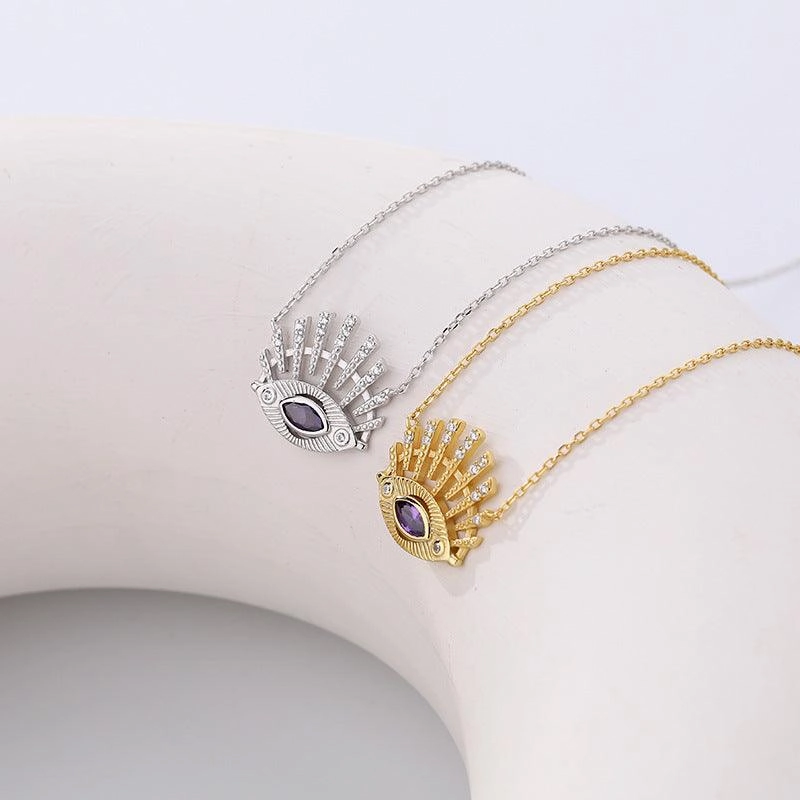 Lady Devil's Eye Zircon Necklace
