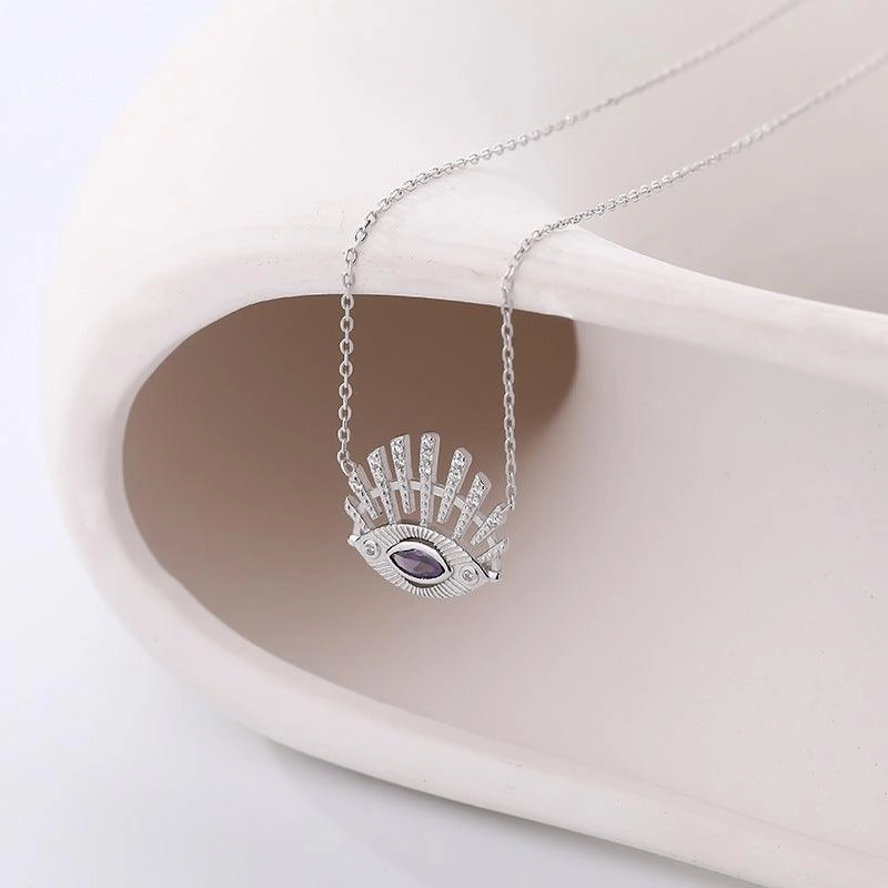 Lady Devil's Eye Zircon Necklace