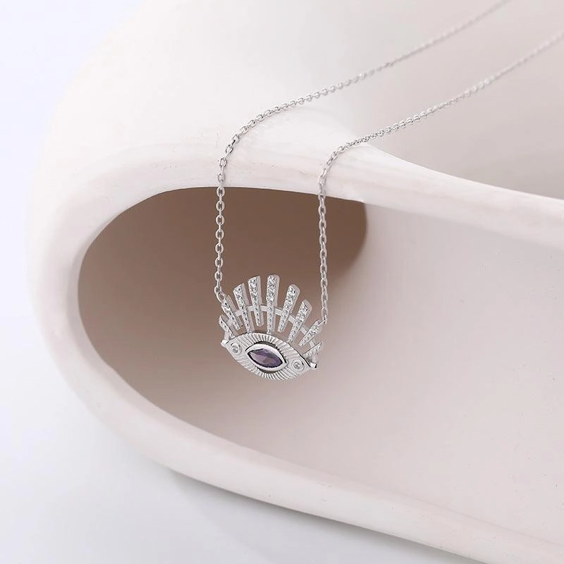 Lady Devil's Eye Zircon Necklace