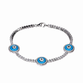 Lara Heems Women's  Bracelet Evil Eye Turquoise fashion-jewelry  
