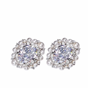 Lara Heems Women's Earring Petite Pearl White fashion-jewelry  