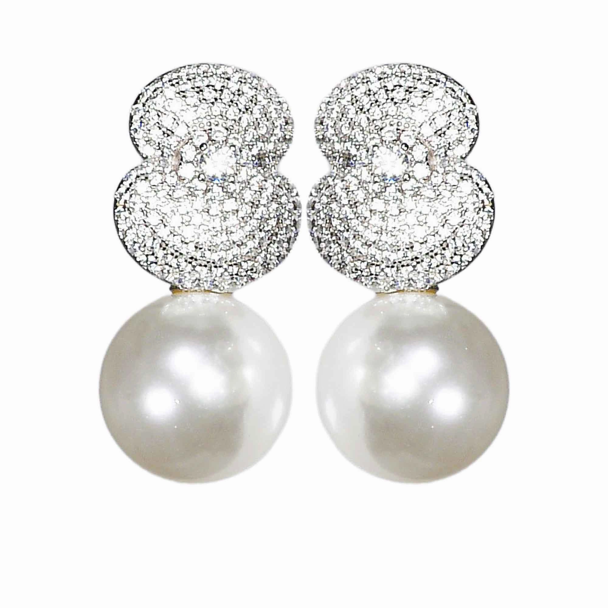 Lara Heems Women's Earring Poppy White fashion-jewelry  