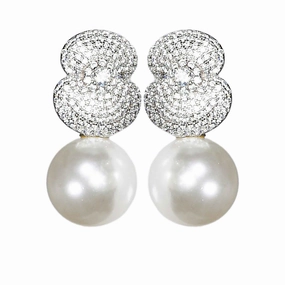 Lara Heems Women's Earring Poppy White 