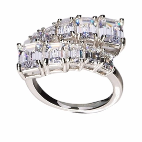 Lara Heems Women's Ring Carat twist white fashion-jewelry  