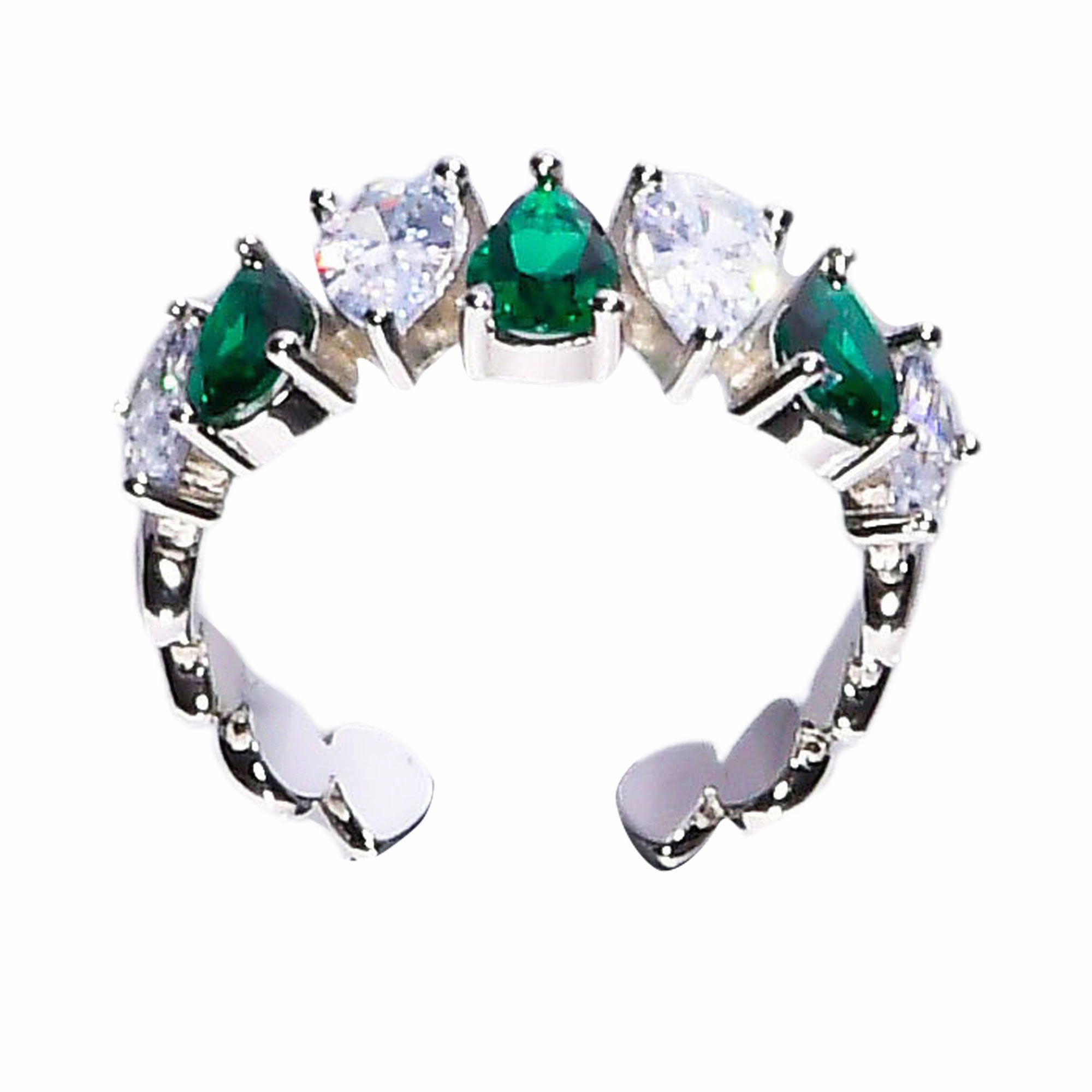 Lara Heems Women's Ring Tear Green fashion-jewelry  