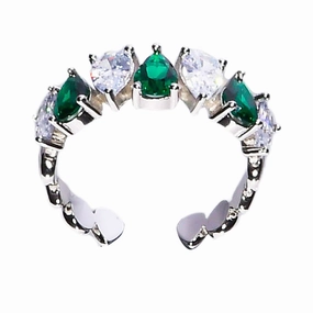 Lara Heems Women's Ring Tear Green fashion-jewelry  