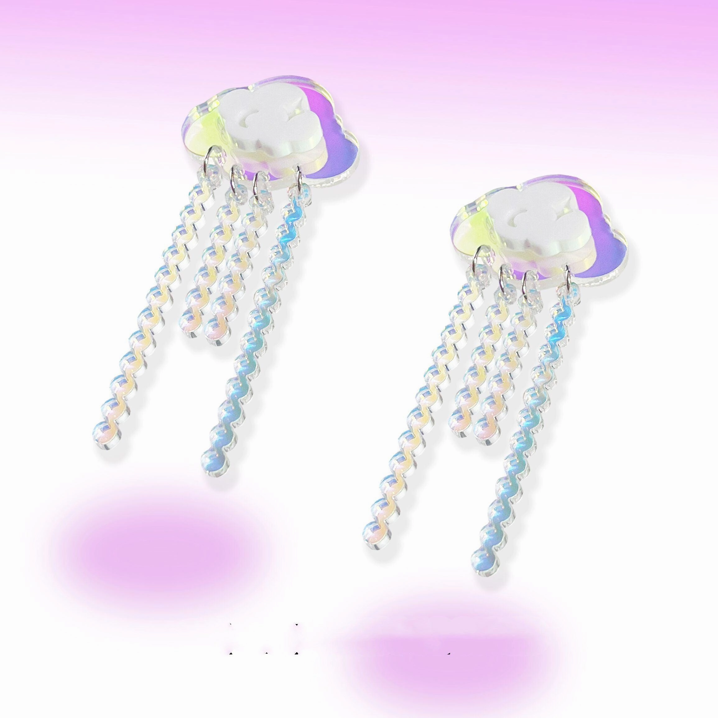 Laser Fantasy Cloud Ear Clip Girl