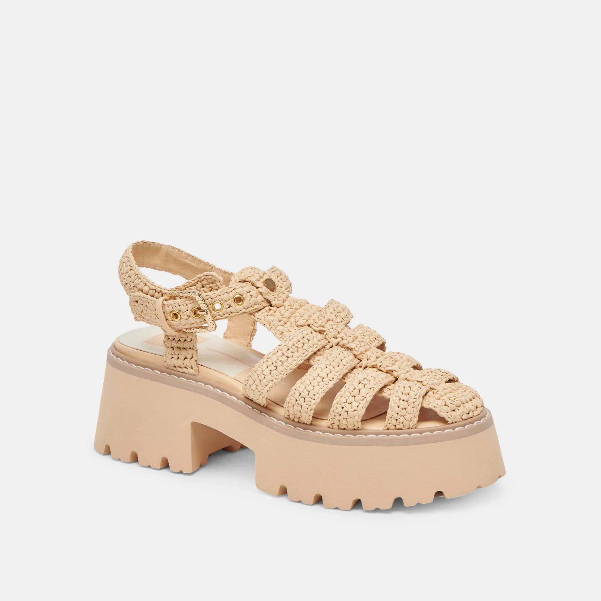 LASLY SANDALEN NATURGESTRICKT