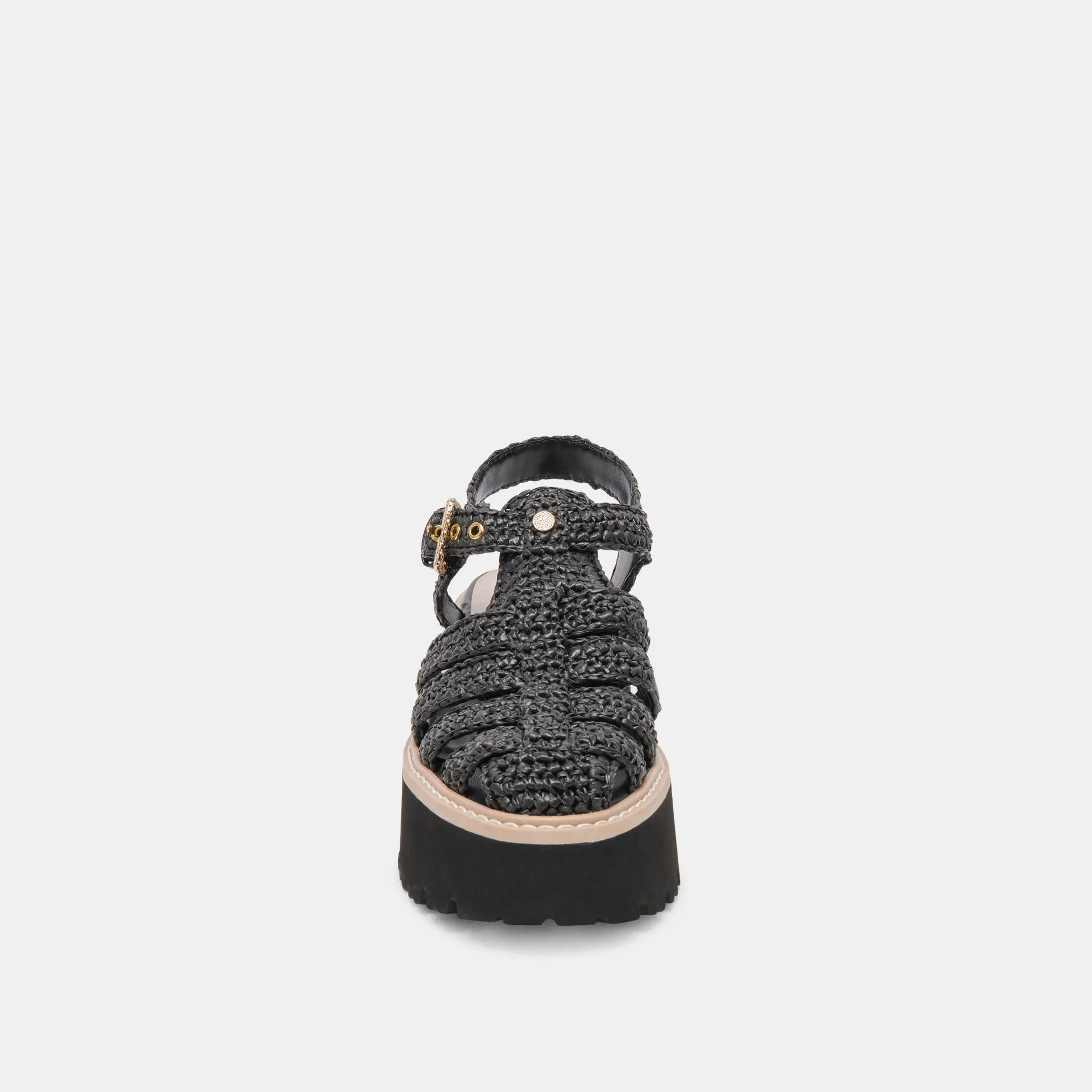 LASLY SANDALEN ONYX GESTRICKT