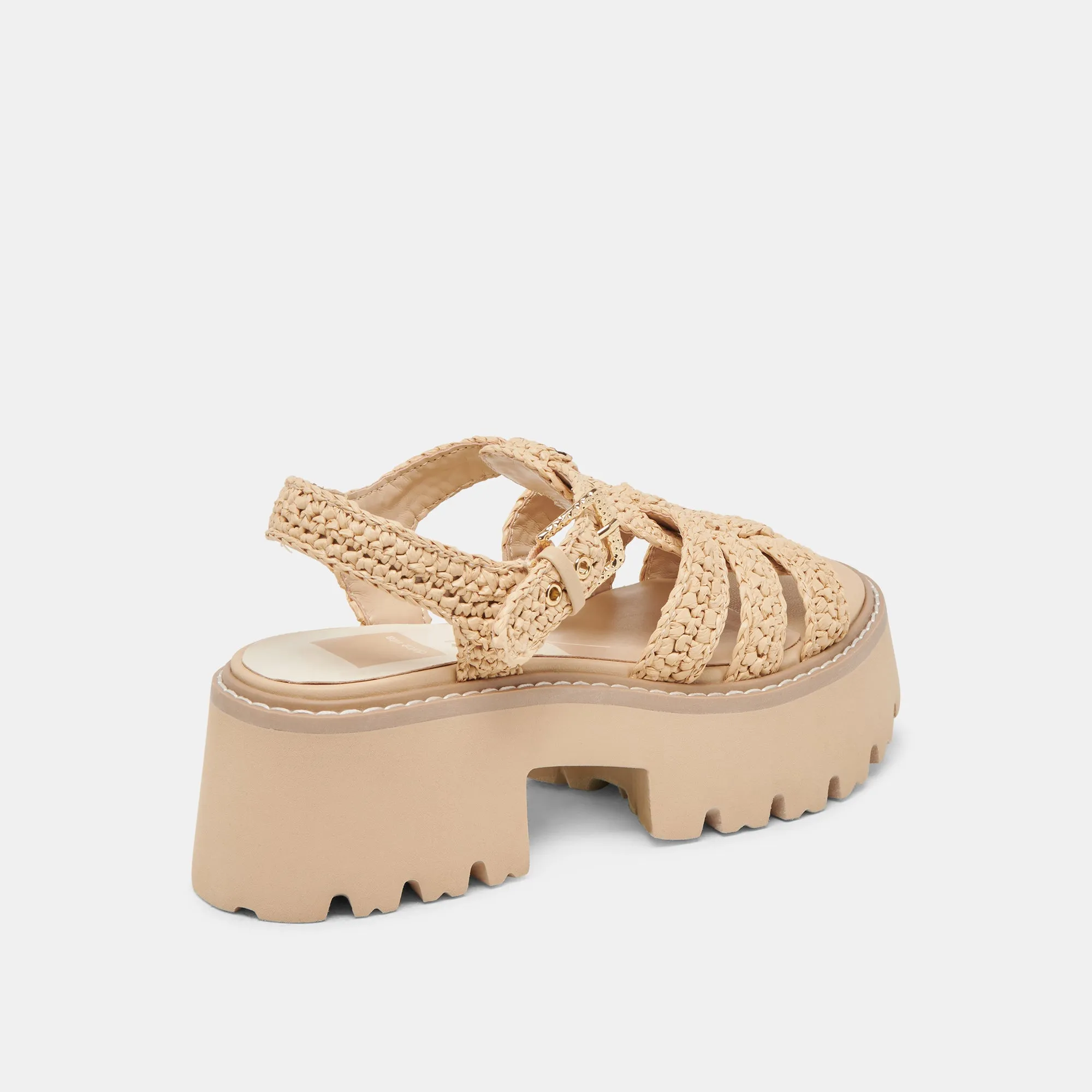 LATICE SANDALEN LT NATURAL KNIT