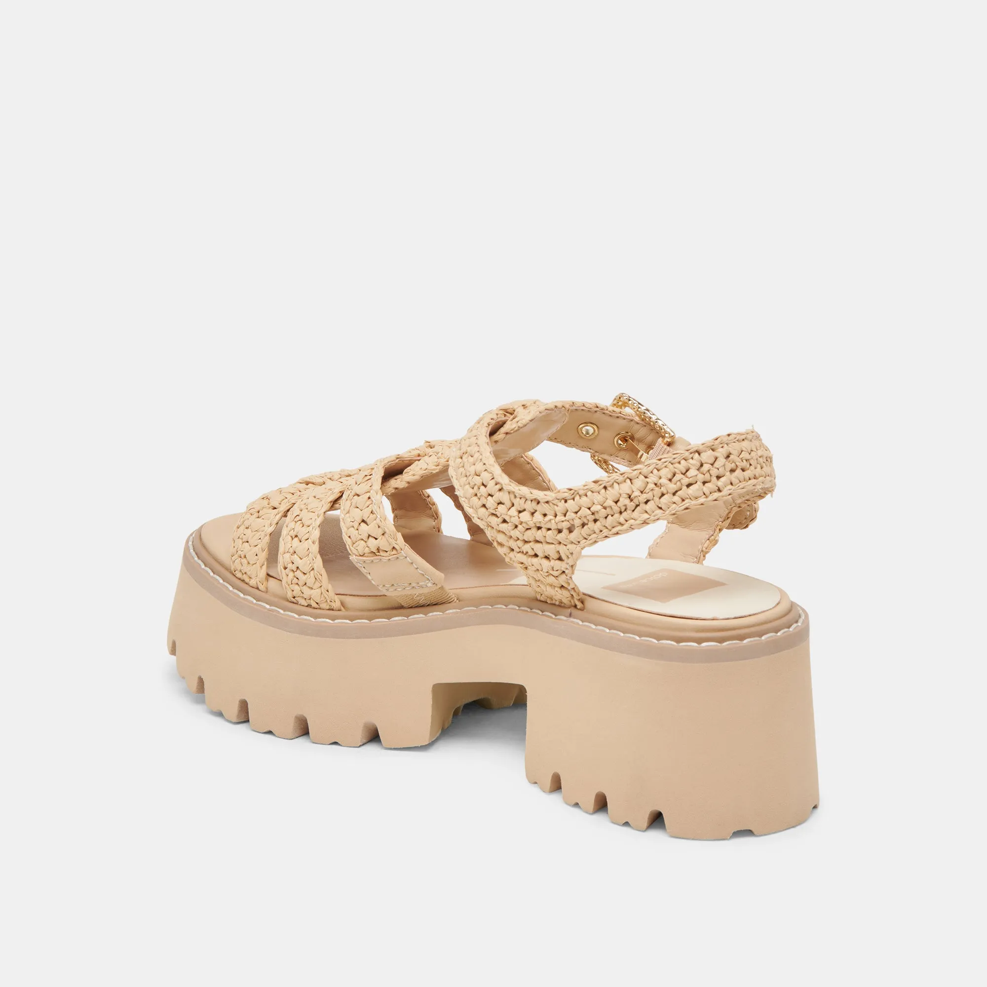 LATICE SANDALEN LT NATURAL KNIT