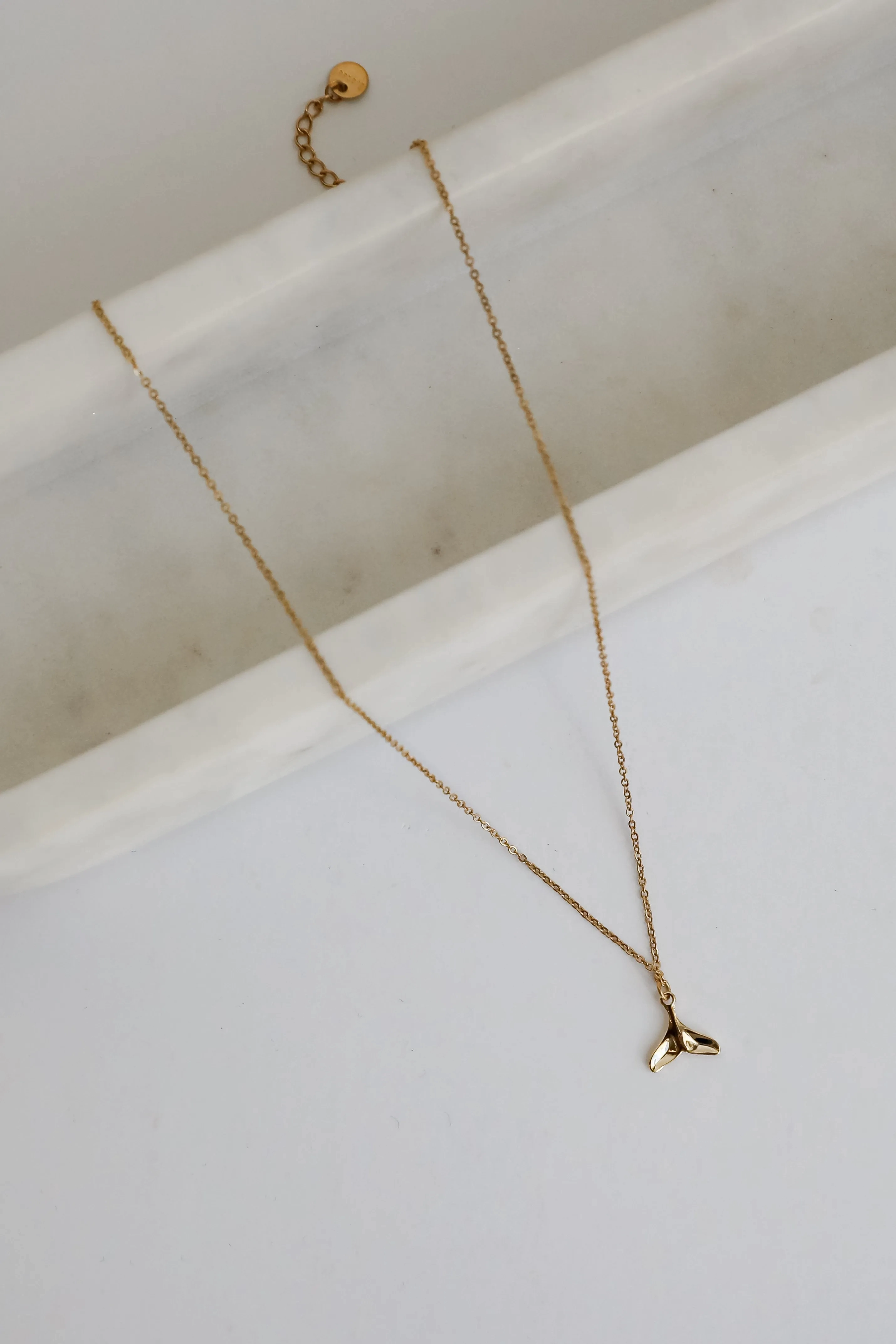 Leah Gold Tail Charm Necklace