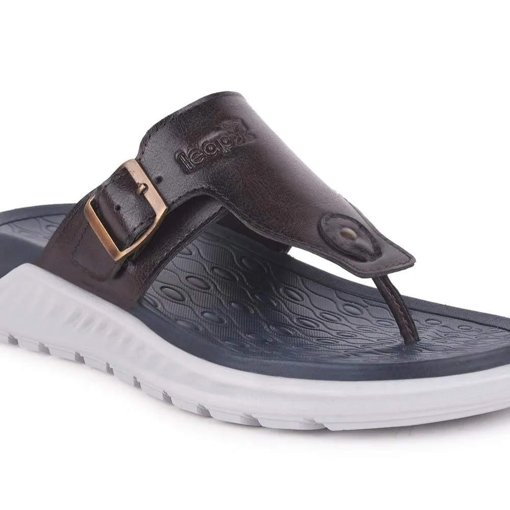 Leap7x Von Liberty Herren CHARLY-1E Dunkelbraune Hausschuhe