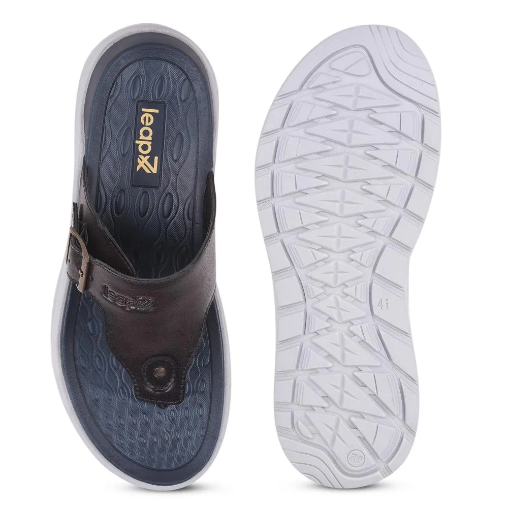Leap7x Von Liberty Herren CHARLY-1E Dunkelbraune Hausschuhe