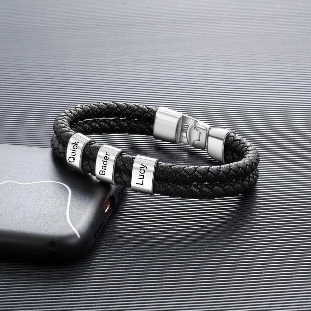 Leather Braided Men's Personality Couple Bracelet 