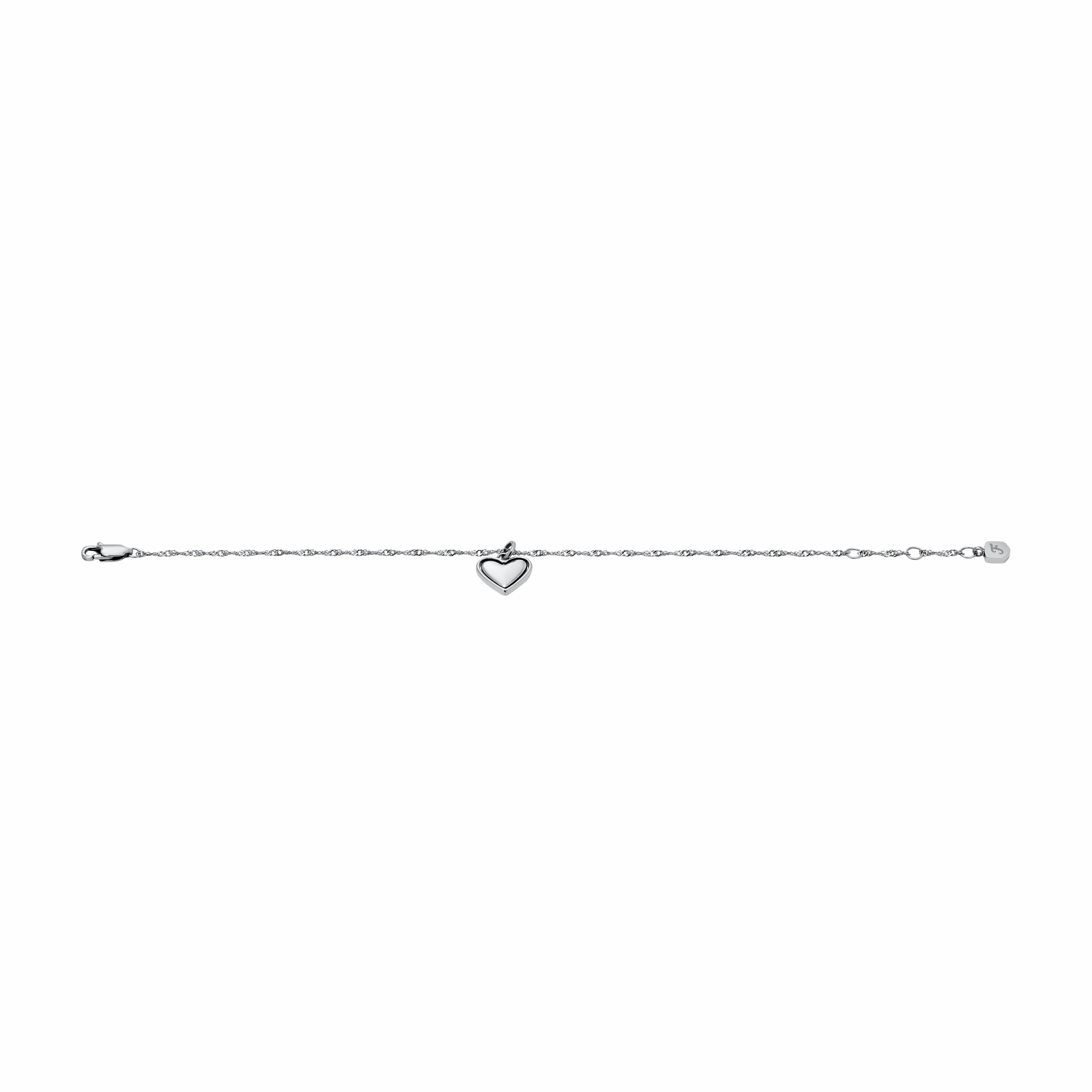 Legacy Heart Stainless Steel Rotating Chain Bracelet