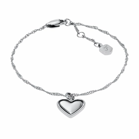 Legacy Heart Stainless Steel Rotating Chain Bracelet fashion-jewelry  