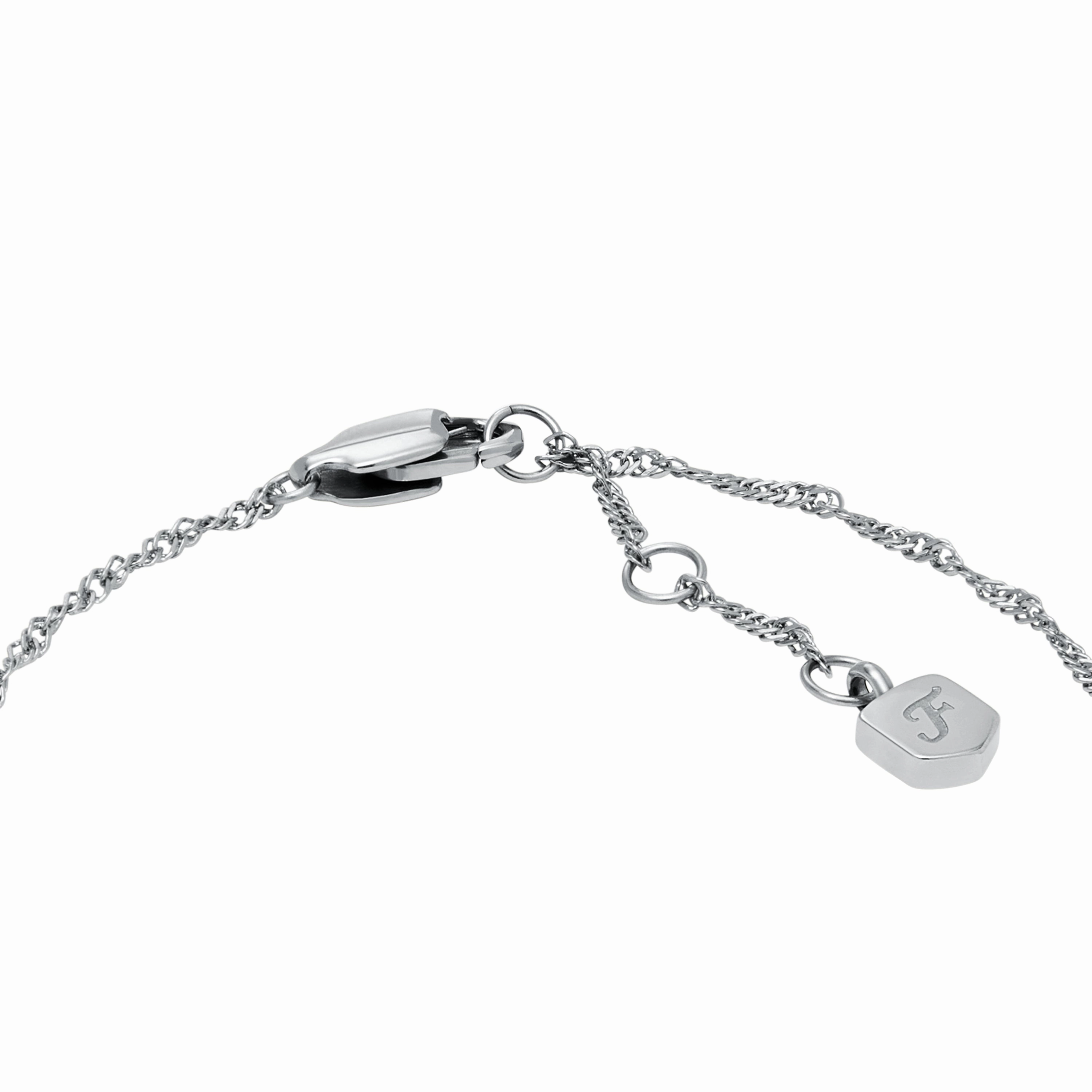 Legacy Heart Stainless Steel Rotating Chain Bracelet