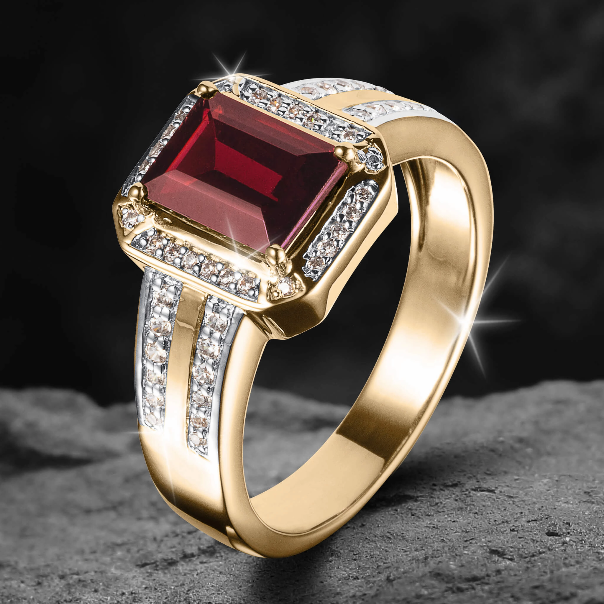 Legion Garnet Mens Ring