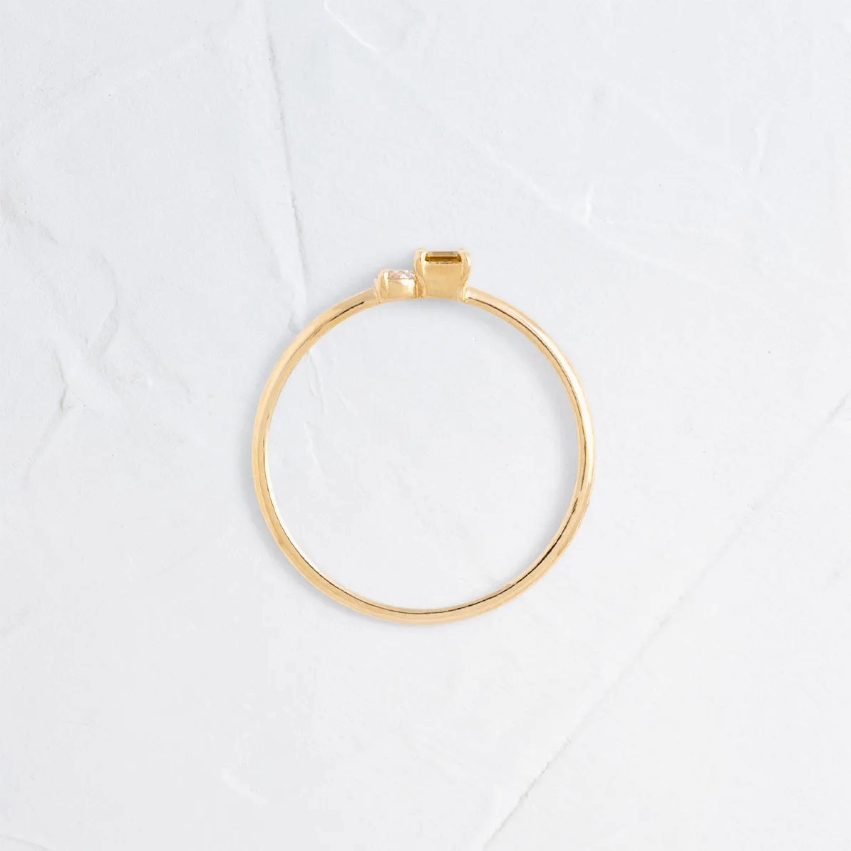 Lemon Sapphire Duet Ring, Edition 3
