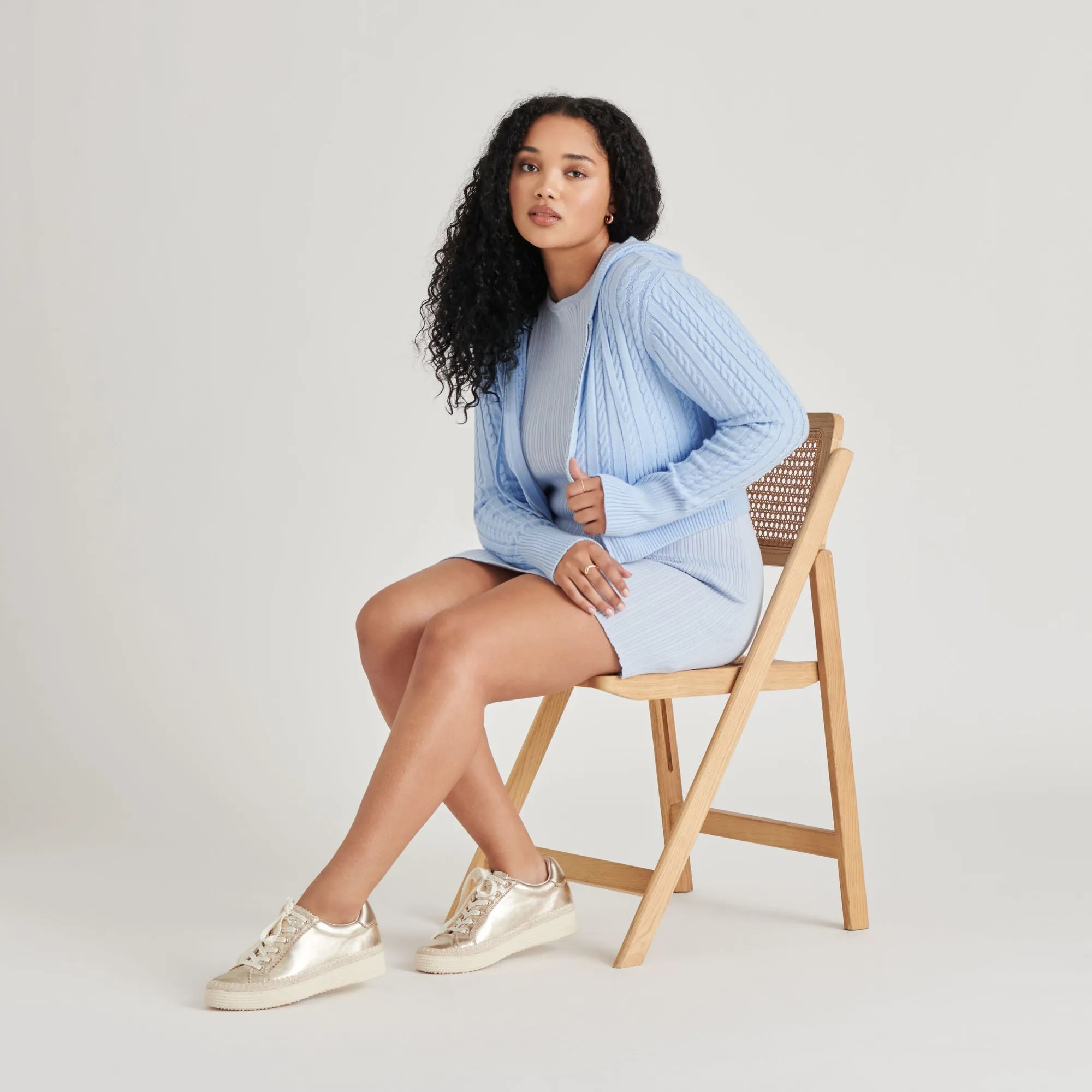 LENNIX SNEAKERS LIGHT GOLD METALLISCHES LEDER