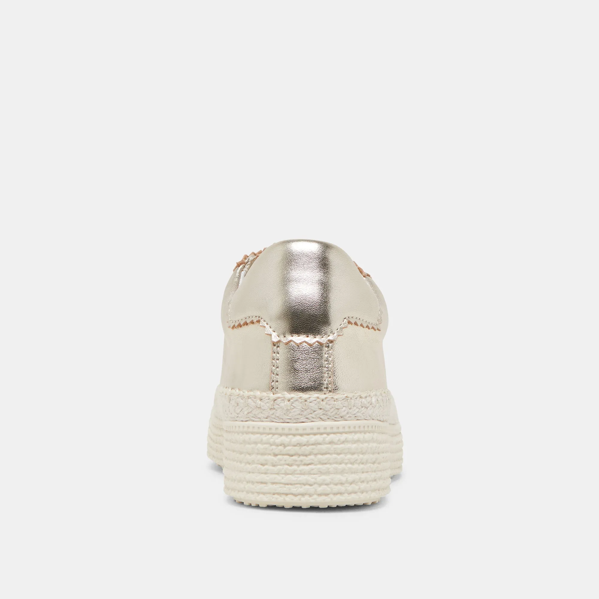 LENNIX SNEAKERS LIGHT GOLD METALLISCHES LEDER