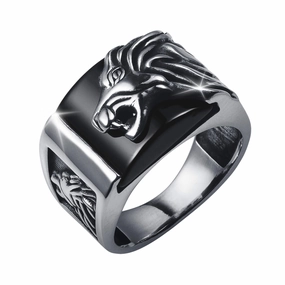 Leo Onyx Men's Ring 