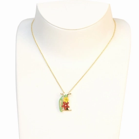 Les Nereides Collier Alphabet Fleuri Letter Necklace I fashion-jewelry  
